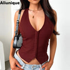 Aliunique camiseta sin mangas 2026 Verano